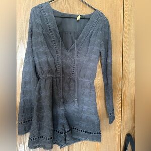 House of Harlow 1960 Charcoal Romper